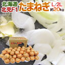 北海道 北見F1 ”たまねぎ” 秀品 約20kg 大玉L〜LLサイズ 玉葱 送料無料