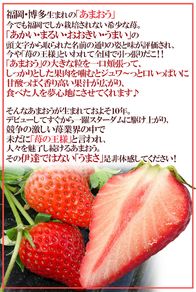 【送料無料】福岡産 博多 ”あまおういちご” 訳あり 約270g×4パック【予約 12月以降】