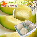 北海道メロン JAとままえ産 ”ノーブルメロン” 4〜5玉 約8kg 最高等級「ロイヤル」【予約 7月下旬以降】 送料無料