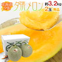 北海道 ”夕張メロン” 共撰・秀品 2玉 約3.2kg【予約 7月中下旬以降】 送料無料