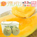 【早期発送・一番成り】北海道 ”夕張メロン” 共撰・優品以上限定 2玉 約3.2kg 専用化粧箱【予約 5月末以降】 送料無料