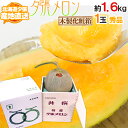 【産地直送】北海道 夕張メロン 1玉 約1.6kg 共撰・秀品 専用木製化粧箱入り”秀5-1玉(木箱)”【予約 6月下旬以降】 送料無料