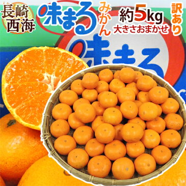 【送料無料】長崎 西海 ”味まるみかん” 訳あり 約5kg 大きさおまかせ 最低糖度12度保証【予約 11月下旬以降】