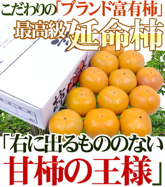 【送料無料】奈良産 ”延命富有柿” 秀品 2L〜3L 12〜14玉 約3.5kg【予約 11月以降】