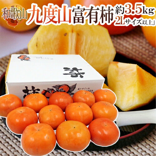 和歌山県九度山産 ”富有柿” 秀品 2Lサイズ以上 約3.5kg【予約 11月以降】 送料無料