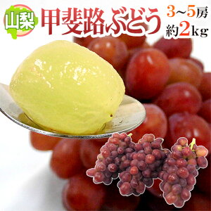 ”山梨産 甲斐路ぶどう” 秀品 3〜5房 約2kg【予約 9月中旬以降】 送料無料