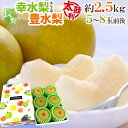 ”長野産 幸水梨もしくは豊水梨 太鼓判” 5〜8玉前後 約2.5kg 化粧箱【予約 8月末以降】 送料無料