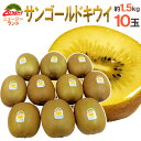 キウイ ゼスプリ ”サンゴールドキウイ” 大玉 10玉 約1.5kg【予約 4月下旬以降】 送料無料