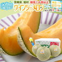 父の日ギフト ”旭村 クインシーメロン” 秀品 3〜6玉 風袋込約4〜5kg+黄色バラ造花付き【予約 6月8〜15日お届け予定】 送料無料