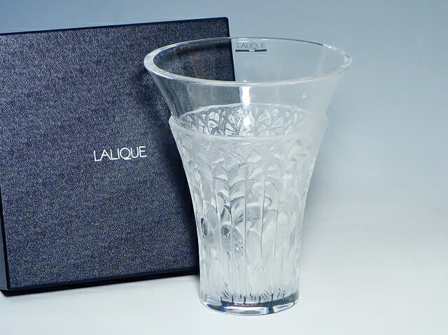 ラリック イビス トキ フラワーベース 花瓶 フロステッド クリスタル Lalique【中古】