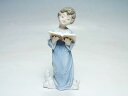 リヤドロ 人形 LLADRO 天使の歌声 16cm ブルー エンジェル【中古】