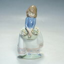 【中古】リヤドロ 人形 LLADRO 5月の花 少女 17cm #5467