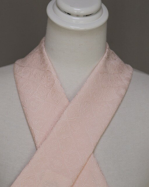 正絹ふくれ織半衿 M0202-02 送料無料 日本製 半襟 織の半衿 単色カラ−半衿 袷着物に襟元が映えます