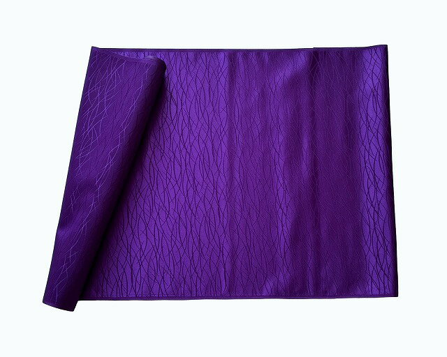 はぎれ E0408-11 送料無料 アセテ−ト踊り衣装 無地着物の残布 手芸用 紫色の生地 端切れ 和装の小物用に