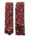 長尺腰紐 腰ひも2本セット K4222-L2 送料無料 サイズL着付用小物 赤い花柄の腰紐 お買いなセットです