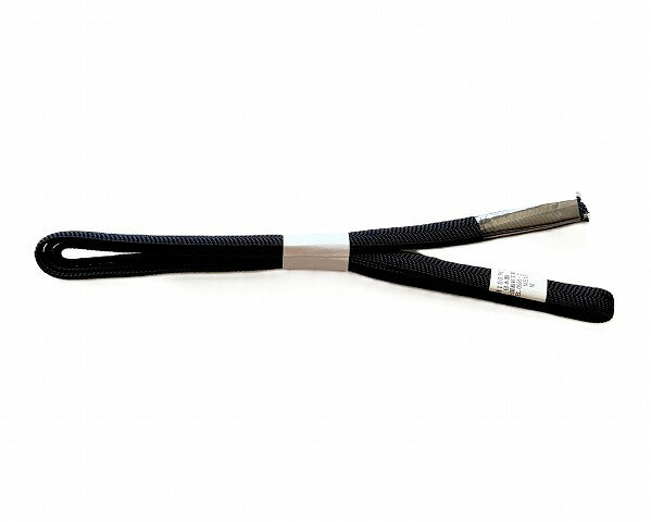 Rakuten - 正絹三分紐 M0912-07 送料無料　正絹三分紐帯じめ　三分紐の帯止 黒色系の三分紐　帯〆金具用