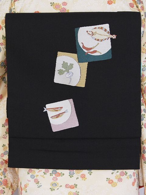 激安！仕立代サービス　着用しやすい正絹名古屋帯（別誂仕立） T3338-03