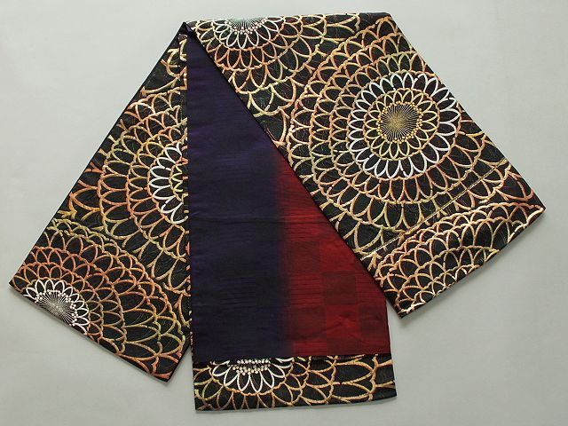 激安！Wサービス！日本製高級正絹袋帯（未仕立） U5675