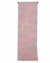 はぎれ K0106-14 送料無料 ポリエステルのピンク色長地伴の残布　替え袖用に 手芸用　長地伴生地　端切れ　和装の小物用に