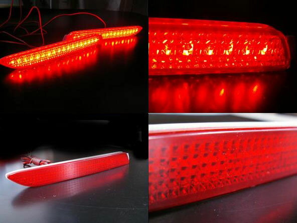 ノア 70系 ヴォクシー 70系 LED リフレクター レッド リア テール バックランプ カスタム パーツ