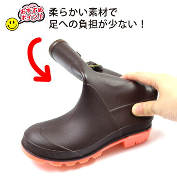レインブーツ キッズ 子供 長靴 黒 ブラック カーキ ブラウン 完全防水 レインシューズ WILDTREE 2018