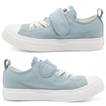 コンバース キッズ ジュニア スニーカー 靴 ブルー 軽量 軽い ベルクロ ファーストスター チャイルド オールスター ライト CONVERSE CHILD ALL STAR LIGHT V-1 OX