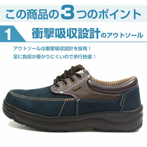スニーカー メンズ 靴 ブラウン ネイビー 軽量 軽い 幅広 滑りにくい 衝撃吸収 疲...