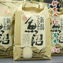 新米予約 2kg 魚沼産 令和7年 新潟 魚沼産コシヒカリ 白米 検査一等米 送料別