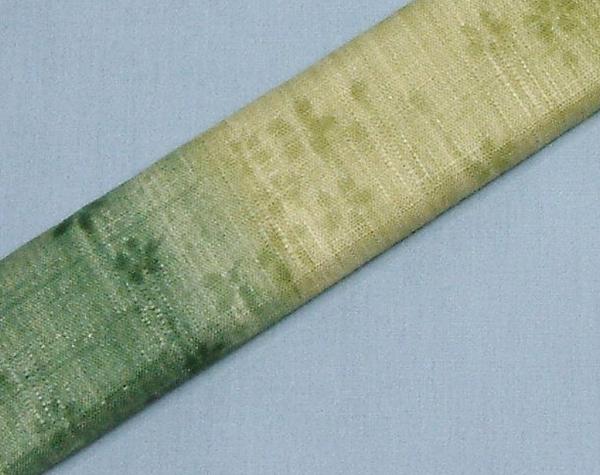 グリーングラデーションが綺麗な扇子入れ（107） 24cm