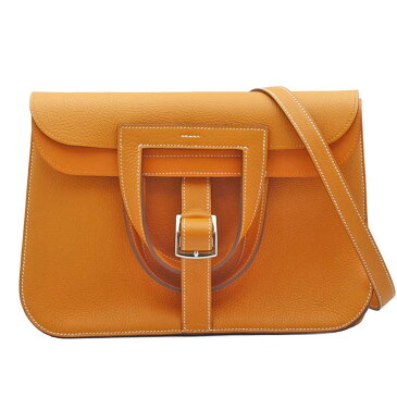 【本物保証】【京都屋質店】【HERMES エルメス】アルザン31　　SAC　HALZAN　31　ハンドバッグ　ショルダーバッグ　トリヨンクレマンス 　X刻印 オレンジ(ORANGE)【中古】【美品】【PAWN SHOP】【質屋出品】