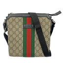 【本物保証】 【京都屋質店】【GUCCI グッチ】GGスプリーム　フラット　メッセンジャーバッグ　ショルダーバッグ　シェリーライン　471454　【中古】【PAWN SHOP】【質屋出品】