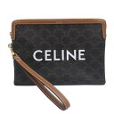 【本物保証】 【京都屋質店】【CELINE セリーヌ】ストラップ付きスモールポーチ / CELINEプリント入り トリオンフキャンバス 10J502FES.04LU【中古】【PAWN SHOP】【質屋出品】【3】(4)
