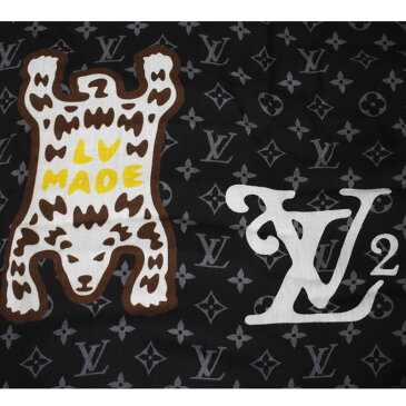 【本物保証】【京都屋質店】【LOUIS VUITTON ルイヴィトン】エトール ダミエ ジャイアント ウェーブ モノグラム MP2697 LV スクエアード NIGO コラボ製品 マフラー ストール 未使用 レア商品【未使用】【PAWN SHOP】【質屋出品】