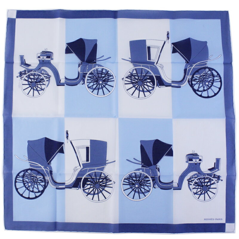 ʺʪݾڡ ڵԲŹۡHERMES ᥹H211007G Voitures Exquises handkerchief ϥ󥫥 ϥ󥫥 ϼ ץ쥼 ֥롼̤ʡۡPAWN SHOPۡڼʡ