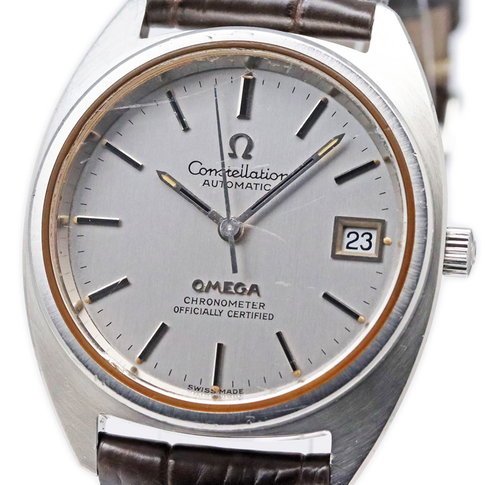 Omega Constellation Chronometer Automatic ST 168.0056 Cal.1011オメガ コンステレーション Cライン 168.0056 キャリバー.1011 自動巻き オーバーホール済み【PAWN SHOP】【質屋出店】【中古】【本物保証】 【京都屋質店】