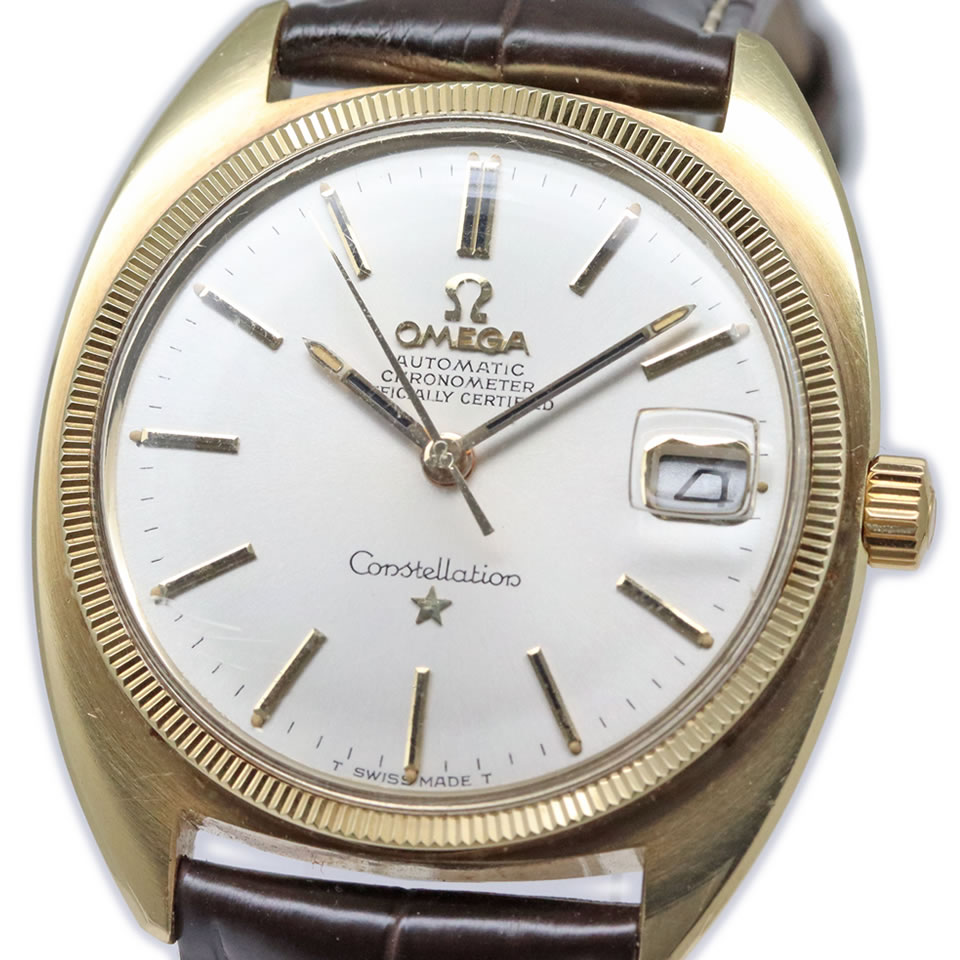 OMEGA CONSTELLATION C LINE CHRONOMETER DATE Ref.168.027 オメガ コンステレーション Cライン ジェンタ前期型 Ref.168.027 Cal.564 オーバーホール済み【PAWN SHOP】【質屋出店】【中古】【本物保証】 【京都屋質店】