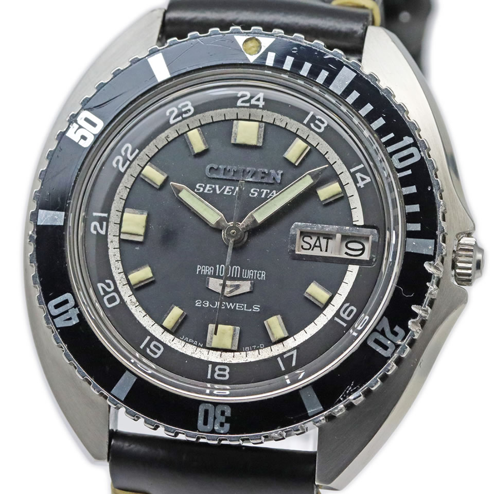 CITIZEN SEVEN STAR DIVER APSS 52904-Y VINTAGE ANTIQUE ֥󥹥 100mС APSS 52904-Y 1968ǯ ư СۡѤߡšۡPAWN SHOPۡڼŹۡʪݾڡ ڵԲŹ