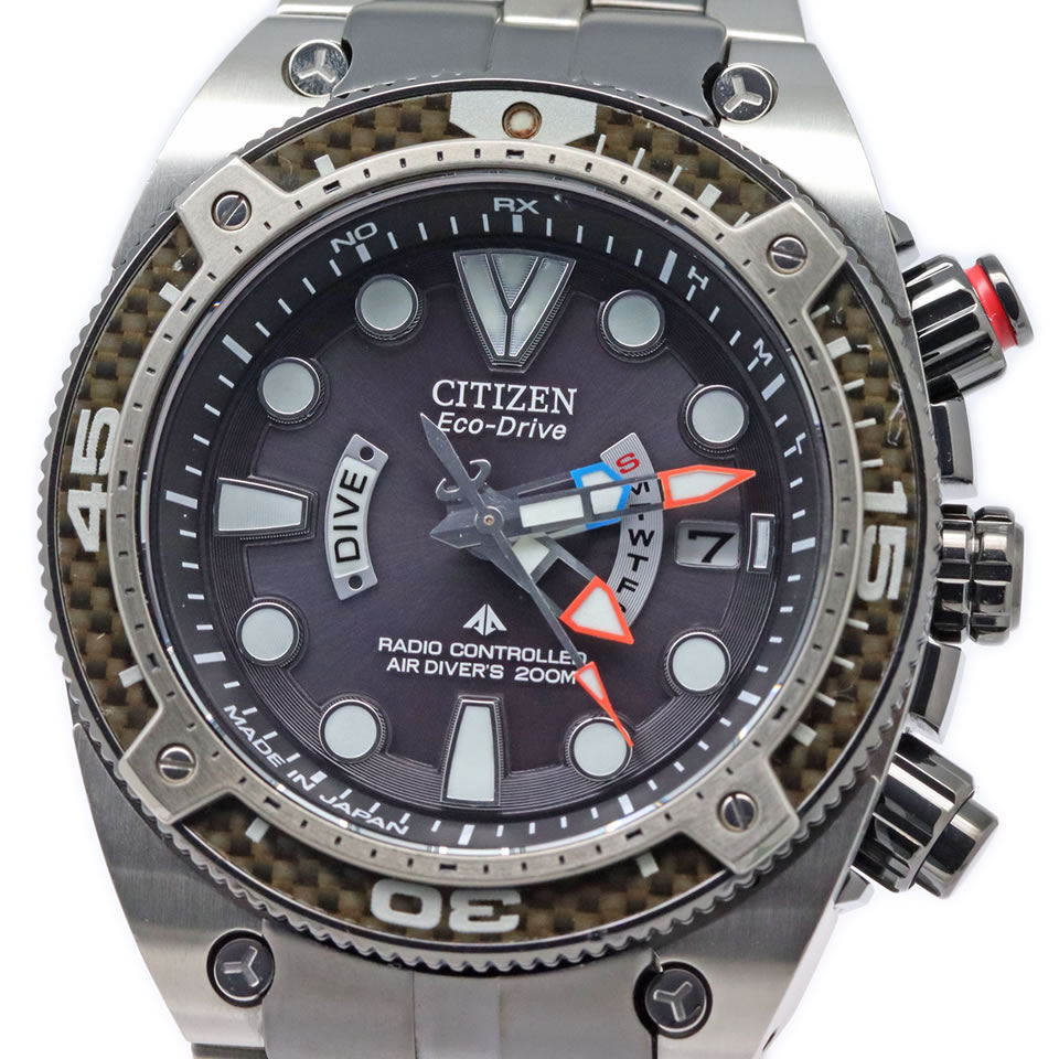 楽天京都屋質店CITIZEN PROMASTER MARINE 200m PMD56-2991シチズン プロマスターマリン エコドライブ電波時計 PMD56-2991 【中古】【PAWN SHOP】【質屋出店】【鑑定済 商品】【本物保証】 【京都屋質店】