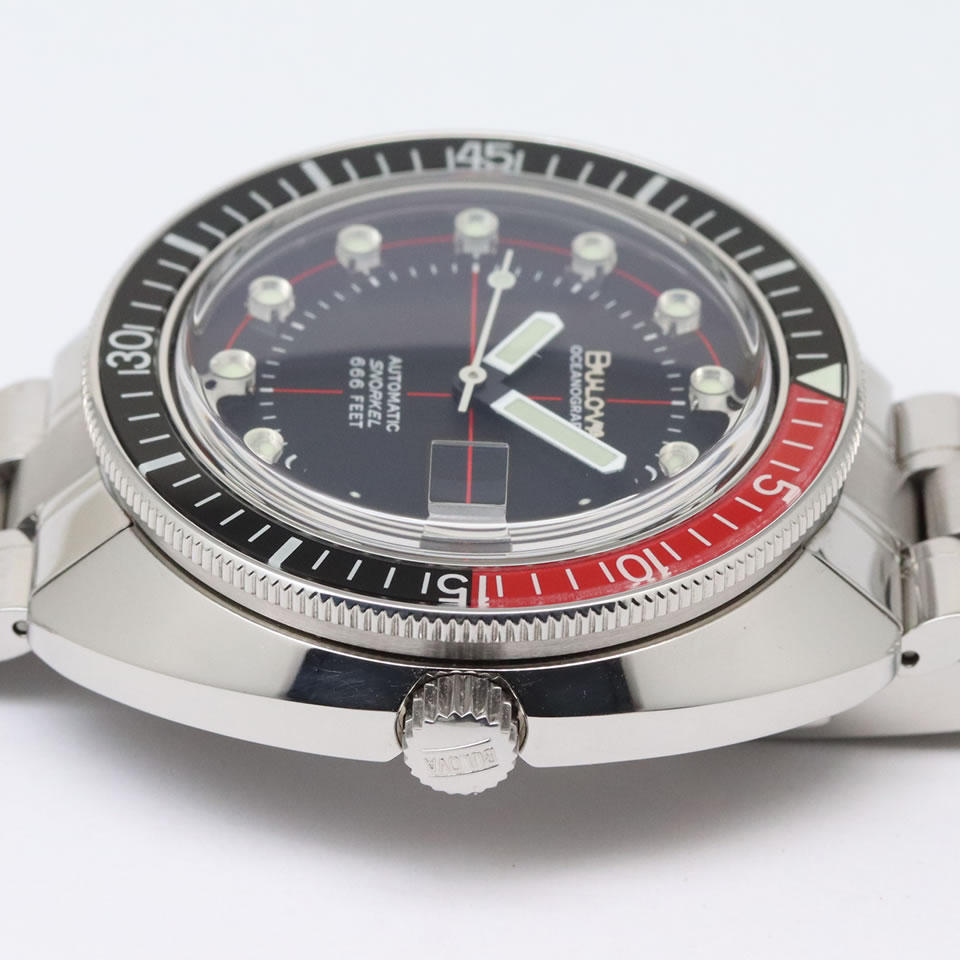 BULOVA Archives Series Oceanographer 「Devil Diver」98B32ブローバ デビルダイバー オートマチック 98B320【中古】【PAWN SHOP】【質屋出店】 【本物保証】 【京都屋質店】