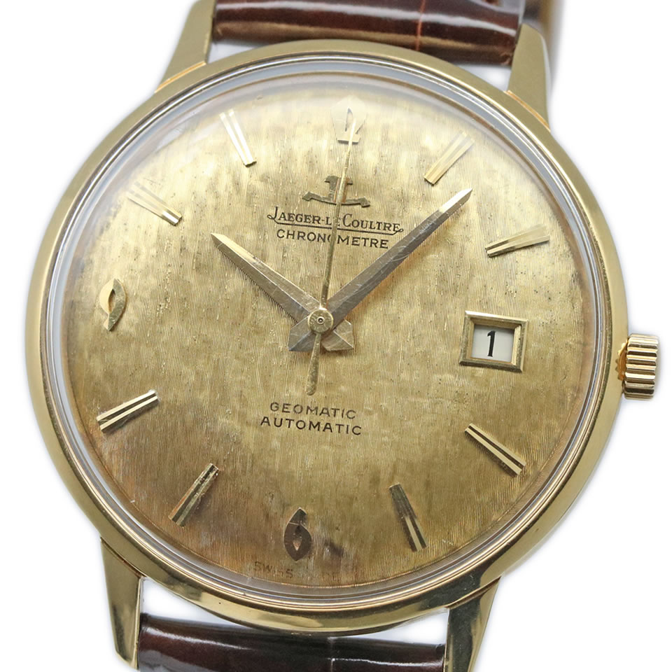 Jaeger-LeCoultre Chronometre Geomatic 18k Gold Ref. Cal.K881G 1960’S Vintageジャガー ルクルト クロノメーター ジオマティック Cal.K881G 自動巻き オーバーホール済み アンティーク　【ブランド腕時計】【PAWN SHOP】【質屋出店】【中古】