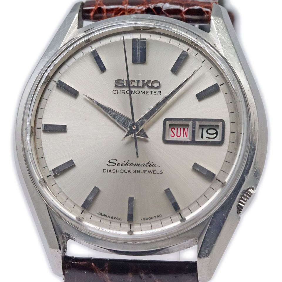 SEIKO SEIKOMATIC CHRONOMETER 6246-9000 1966セイコーマチック クロノメーター Ref.6246-9000 1966年1月製造 オーバーホール済み アンティーク ヴィンテージ 【ブランド腕時計】【質屋出店】【本物保証】【京都屋質店】