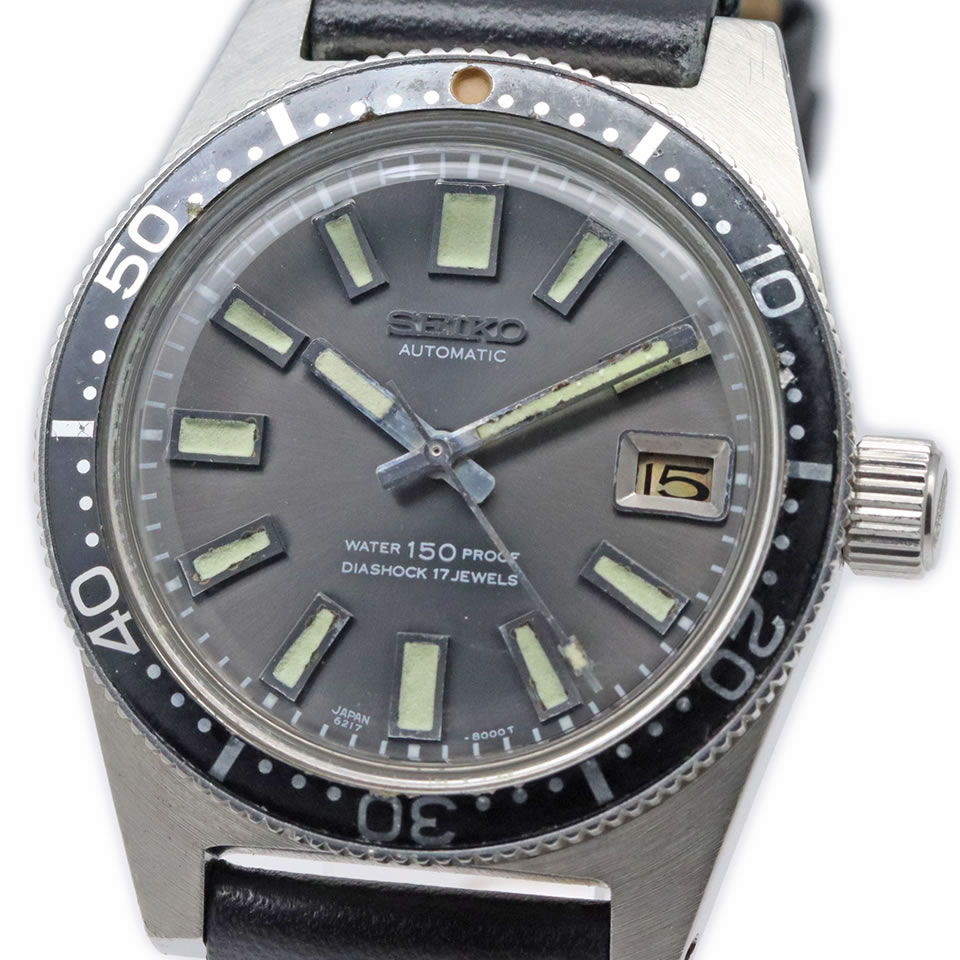 SEIKO Vintage 62MAS 6217-8001 ORIGINAL 1st Diver 38mm Cal.6217Aセイコー 150mダイバー 1stモデル Ref.6217-8001 1967年6月製造 自動巻き オーバーホール済み【ブランド腕時計】 【中古】【質屋出店】【鑑定済 商品】【本物保証】【京都屋質店】