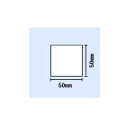 B-858/SA4TP/SA4TM用白無地コート紙 横50mm×縦50mm 〔5巻〕