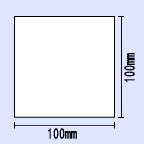 ブラザー TD4Tシリーズ熱転写用コート紙ラベル幅100×長さ100(mm)【TL-100100A】650枚×10巻