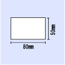 ブラザー TD4Tシリーズ熱転写用コート紙ラベル幅80×長さ50(mm)【TL-8050A】1,300枚×10巻