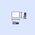 B-EV4用白無地サーマルラベル幅32×長さ25（mm）1,000枚×10巻