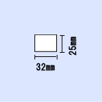 B-EV4用白無地サーマルラベル幅32×長さ25（mm）1,000枚×50巻