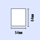 （まとめ）TANOSEE 各種プリンタ対応タックインデックス A4 42面（大） 27×34mm 赤枠 1冊（20シート） 【×10セット】[21]