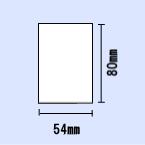 ブラザー TDシリーズ用白無地サーマルラベル幅54×長さ80（mm）400枚×10巻 1