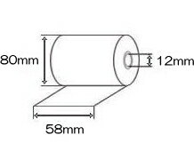 ※使用可能レジスターは下記の適応機種一覧をご確認ください。幅：58mm×外径：80mm×内径：12mmのレジロールをお使いの場合に適応いたします。 適応機種　※下記表の適応機種に記載がない場合でもサイズが合えばお使いいただけます。 東芝テック MA-2055　MA-1955　MA-1855　MA-660-20　MA-660-10　MA-600-5　ME-660 カシオ TE-M80　TE-300　TE-100　TE-101　TE-120　TE-2000-5シリーズ　TE-2000-10シリーズ　TE-2100-15S　TE-3000シリーズ　TE-3000-20シリーズ　TE-5000-S　TE-5000M　TK-100　TK-110　TK-200　TK-5000-S　TK-6100　TK-7100　TK-7500-TM　TK-7600　TK-8100　TK-8600　CE-7100　CE-7500-TM　CE-6100　CE-7600　CE-8100　CE-8600　TK-7000　TE-2500-15S　TE-3500-20M　TE-5500-30S/30M　TK-5500-4S/4M　K-2500-4S　SE-S10　vx-100(80mm幅も可)　VX-110(80mm幅も可)　TE-2600-25S　TK-2600-4S　TE-6500-30M　TK-6500-4S　SE-G1　SE-S20　TE-340　NL-100　V-R7000　V-R7100　TE-2300 シャープ ER-A450　ER-A401　ER-A410　ER-A420　ER-A220　ER-A221　ER-A222 ER-A480　XE-A201S　XE-A202S　XE-A212　UP-600S　UP-700S NEC PW-PS11　PS14　TwinPOS2500 東和 FT-250　FT-500　ET90シリーズ　PT2100　2200　2300　NR-3000シリーズ 富士通 モデル4000(PB-600)　TEAM　POS-8500　F-3781　ISS-6600　POS7600 ゴールド G350 エプソン TMT883021　TMT883P061　TMT883U501　TMT883E511　TMT883512 TMT883P072　TMT883U522　TMT883E532　TM-T90　TM-90P TMT90U101　TMT90E121　TM-T88(58mm幅)　TM-T90(58mm幅) スター精密 スマレジFVP-10、AirレジPOP10シリーズTSP654IIBi ※サイズ　：　幅58×外径80×内径12（単位:mm） ※梱包形態　：　個装5巻　外箱20巻 ※保管状態によっても変わってきますが、目安として印字前は3年、印字後は3〜5年保存可能です。 ◆レシートは他ジャンル商品との混在はできませんのでご了承下さい。 （他ジャンル商品と混在したご注文の場合、レシートとそれ以外の商品とで送料計算を分けさせていただきます。） ◆こちらの商品は西濃運輸で発送致します。